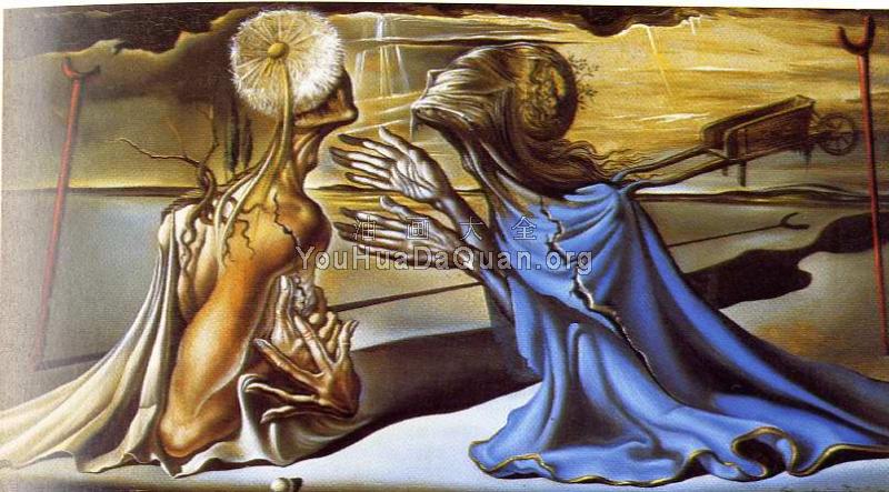 芭蕾舞剧特利坦伊索德布景设计 - 萨尔瓦多·达利